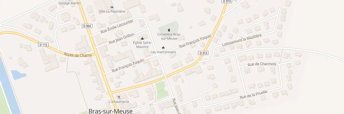 Plan du 6 Rue Francois Paquin à Bras-sur-Meuse