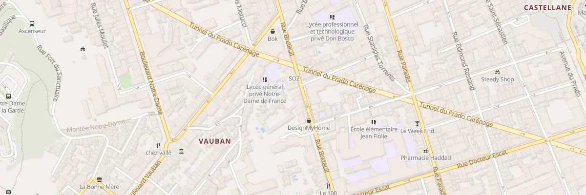 Plan du 138 Rue breteuil à Marseille 6e Arrondissement