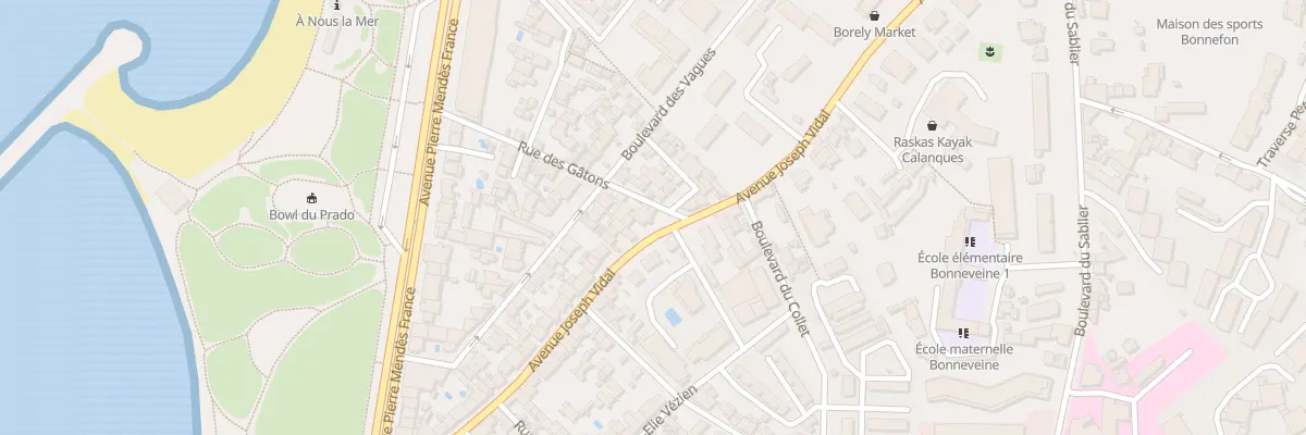 Plan du 78 Av Joseph Vidal à Marseille 8e Arrondissement