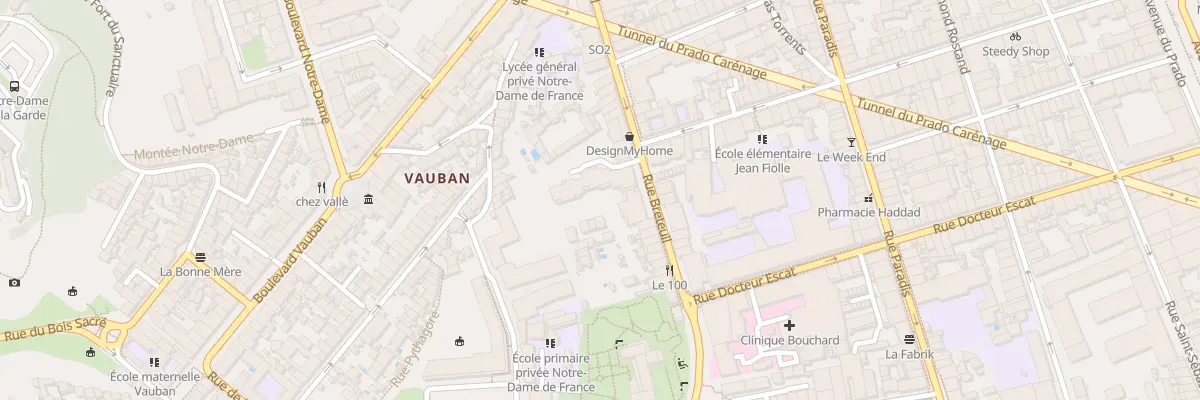 Plan du 154 Rue breteuil à Marseille 6e Arrondissement