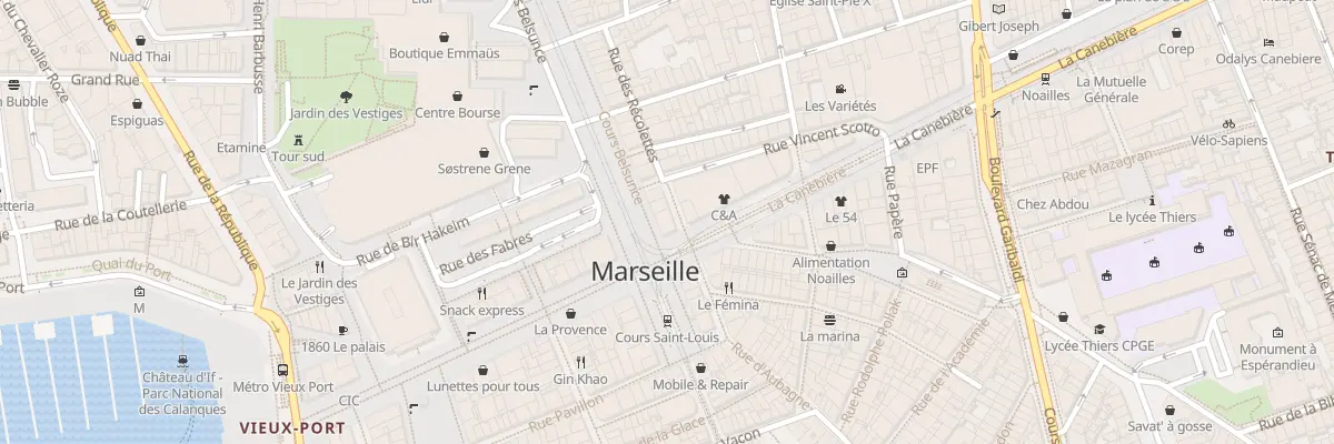 Plan du 2 Crs Belsunce à Marseille 1er Arrondissement