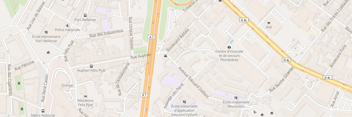 Plan du 9 Av Edouard Vaillant à Marseille 3e Arrondissement
