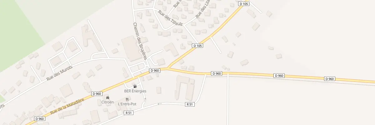 Plan du 2 Rte de la Villeneuve à Fontaine-Française