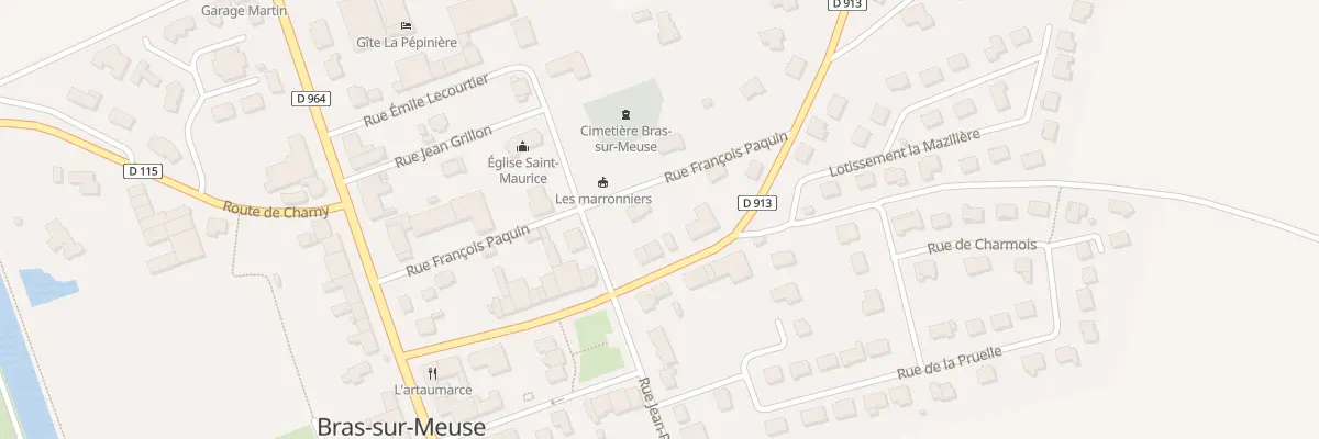 Plan du 13 Av de Douaumont à Bras-sur-Meuse