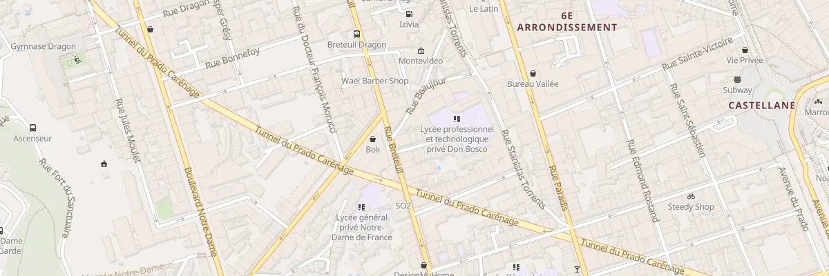 Plan du 1 Imp des Freres Merlo à Marseille 6e Arrondissement