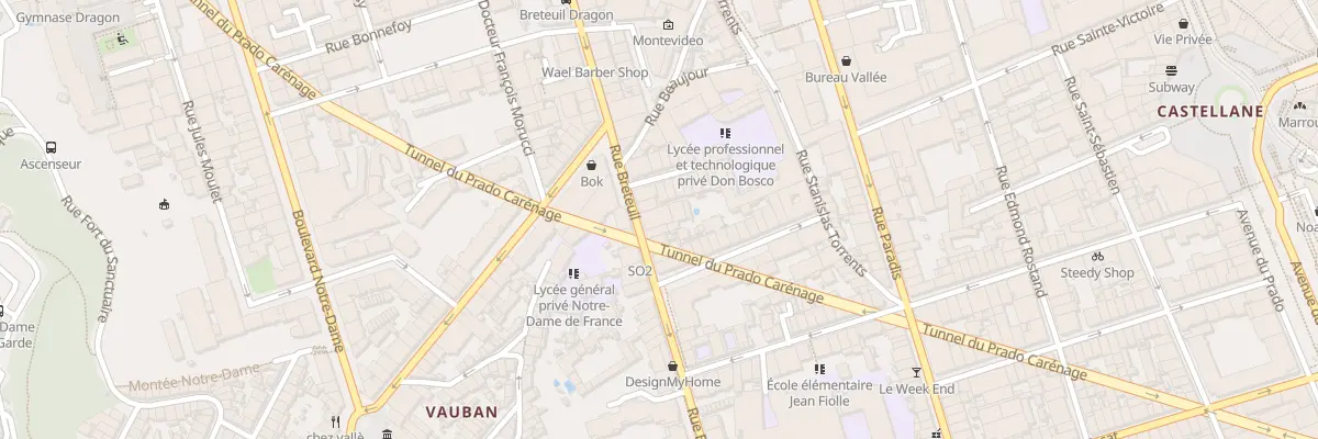 Plan du 155 Rue breteuil à Marseille 6e Arrondissement