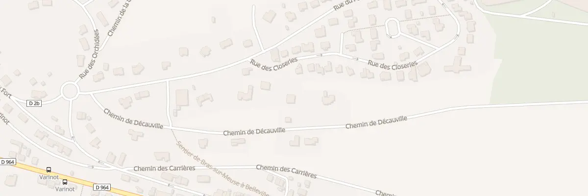 Plan du 3 Che de Décauville à Belleville-sur-Meuse