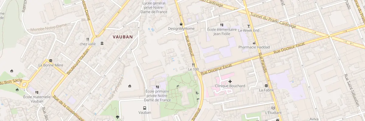 Plan du 162 Rue breteuil à Marseille 6e Arrondissement