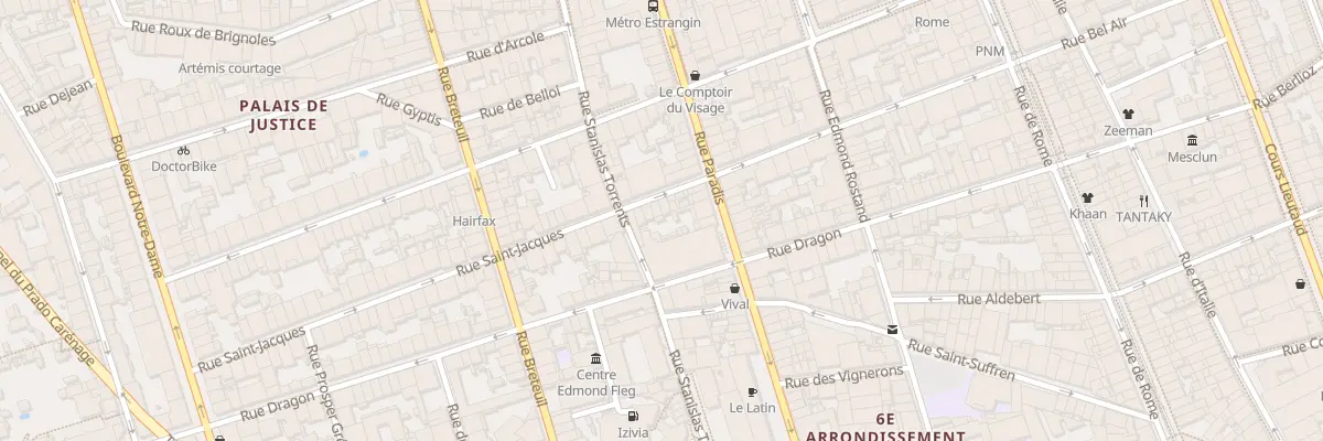 Plan du 53 Rue saint jacques à Marseille 6e Arrondissement