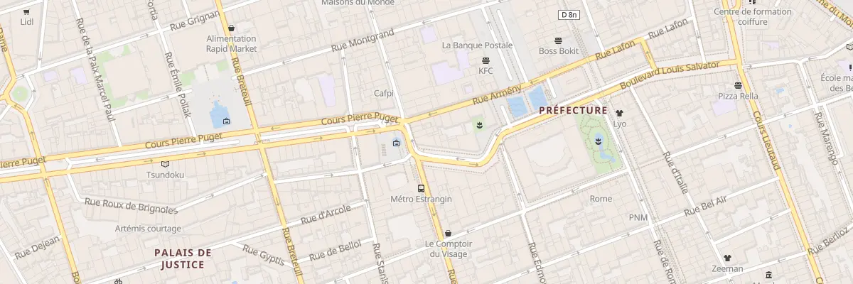 Plan du 28 Bd Paul Peytral à Marseille 6e Arrondissement