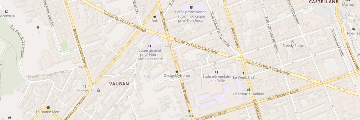 Plan du 169 Rue breteuil à Marseille 6e Arrondissement