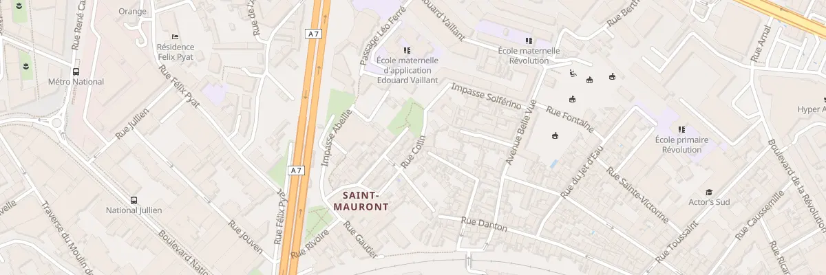 Plan du 22 Rue spinelly à Marseille 3e Arrondissement