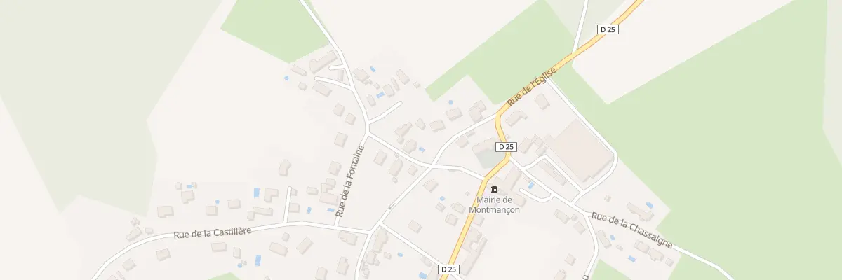 Plan du 2 Rue du Lavoir à Montmançon