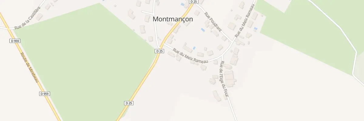 Plan du 27 Rue du Meix Rameau à Montmançon