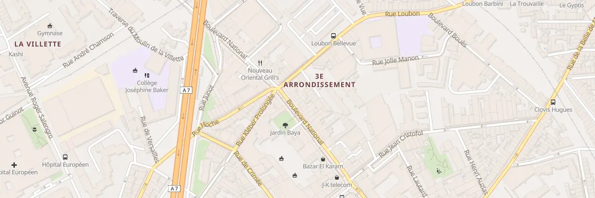 Plan du 254 Bd National à Marseille 3e Arrondissement