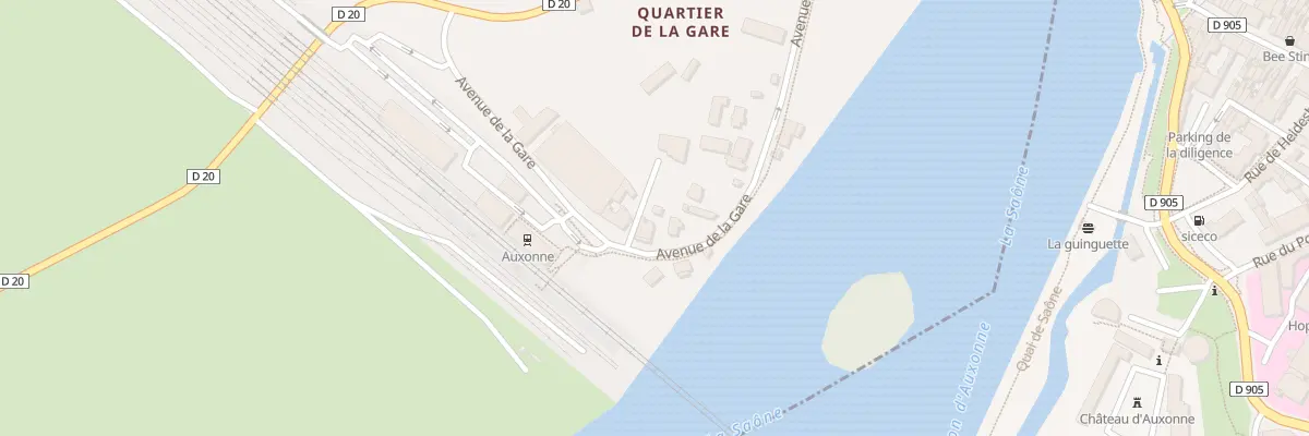 Plan du 8 Av de la Gare à Tillenay