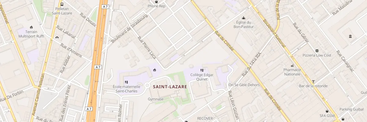 Plan du 29 Rue du Sud et Pere L Therobe à Marseille 3e Arrondissement
