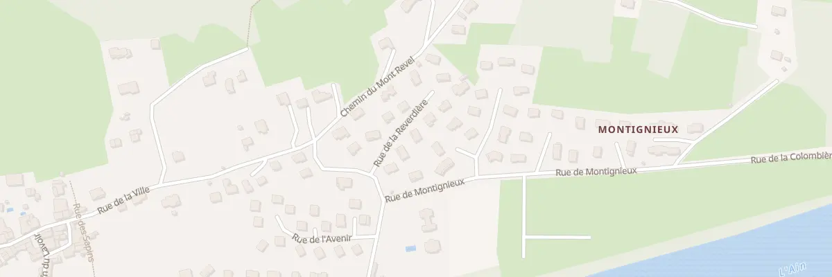 Plan du 80 Rue de la Reverdiere à Neuville-sur-Ain