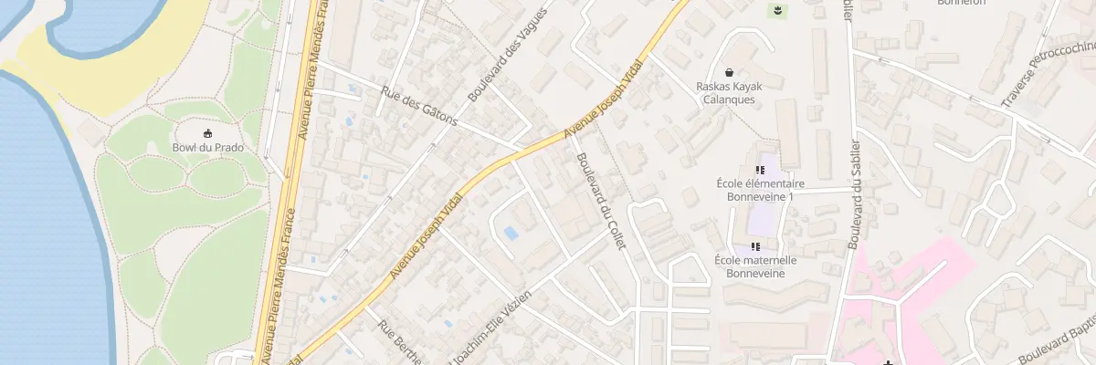Plan du 75 Av Joseph Vidal à Marseille 8e Arrondissement