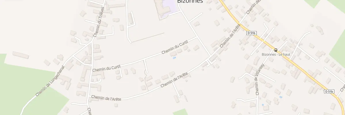 Plan du 77 Che du Curtil à Bizonnes