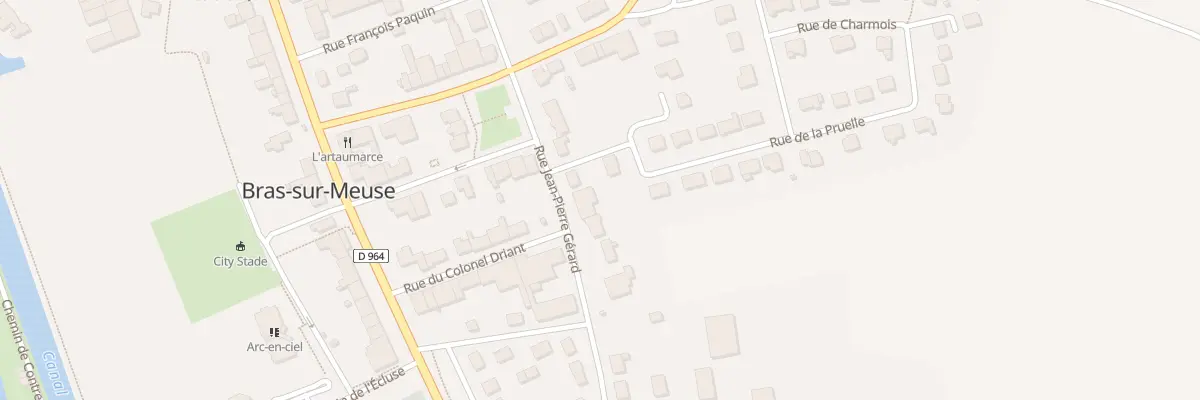 Plan du 8 Rue Gerard Jean Pierre à Bras-sur-Meuse