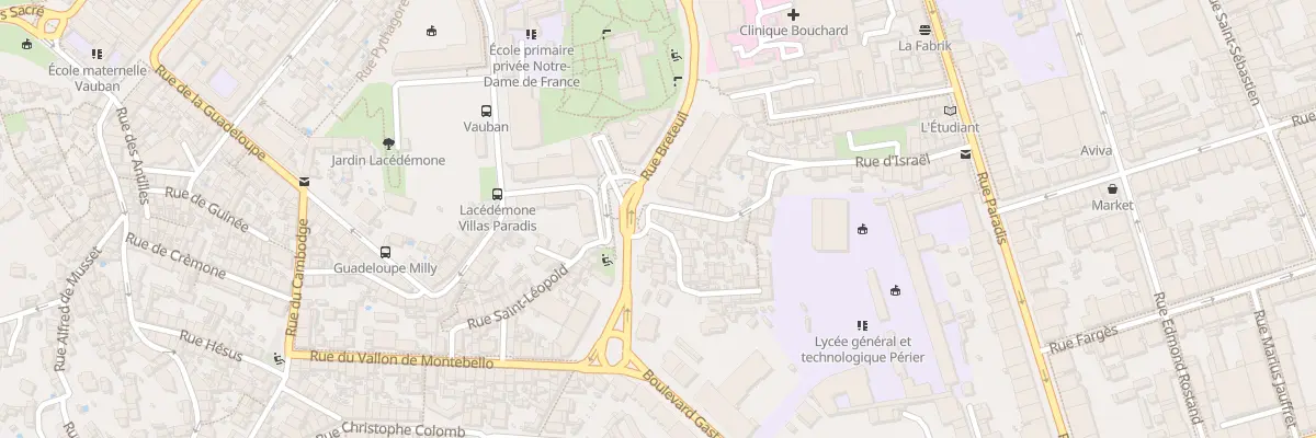 Plan du 31 Rue villas paradis à Marseille 6e Arrondissement