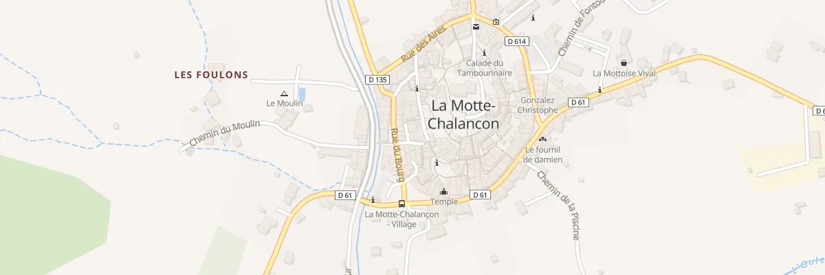 Plan du 5503 Le Village à La Motte-Chalancon