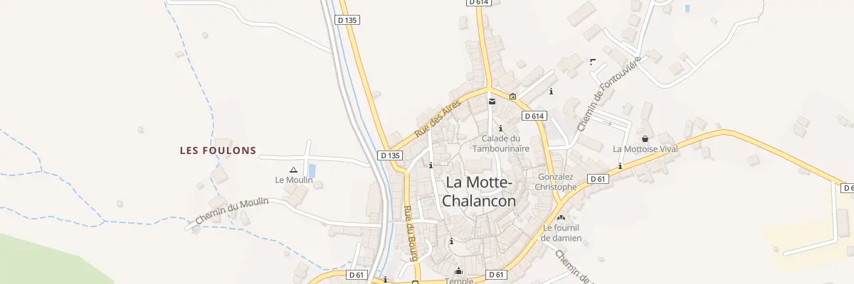 Plan du 5240 Calade des Escondailles à La Motte-Chalancon