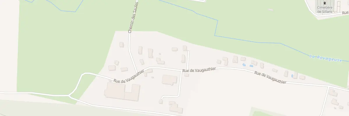 Plan du 598 Rue de Vaugauthier à Sillans