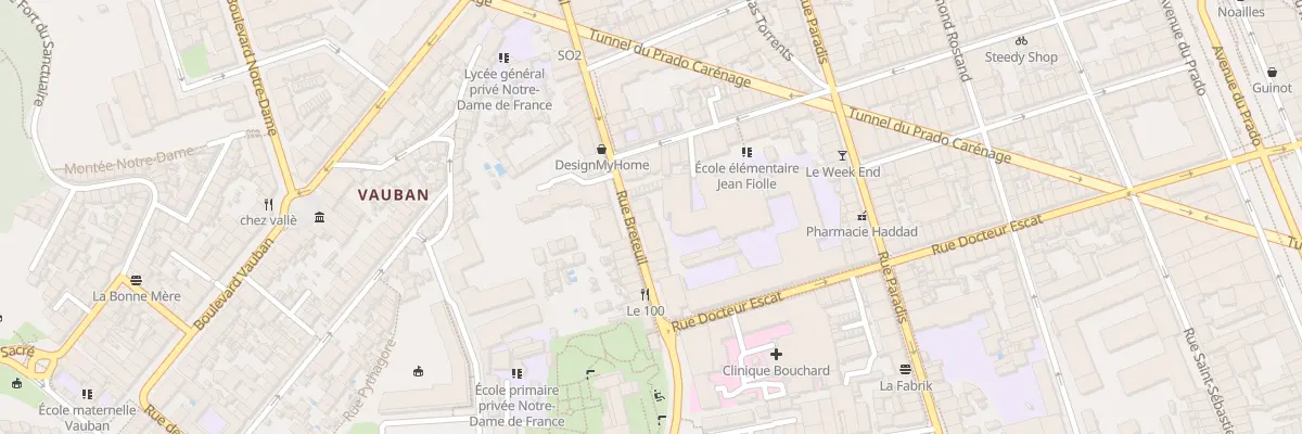 Plan du 175 Rue breteuil à Marseille 6e Arrondissement