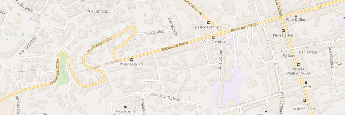 Plan du 129 Bd Perier à Marseille 8e Arrondissement