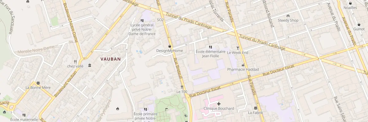 Plan du 173 Rue breteuil à Marseille 6e Arrondissement