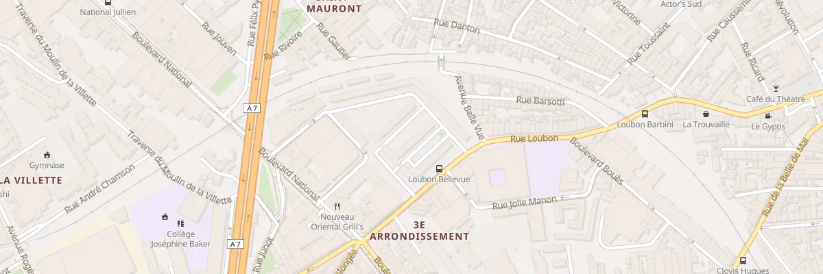 Plan du 5 Vc Sq National à Marseille 3e Arrondissement