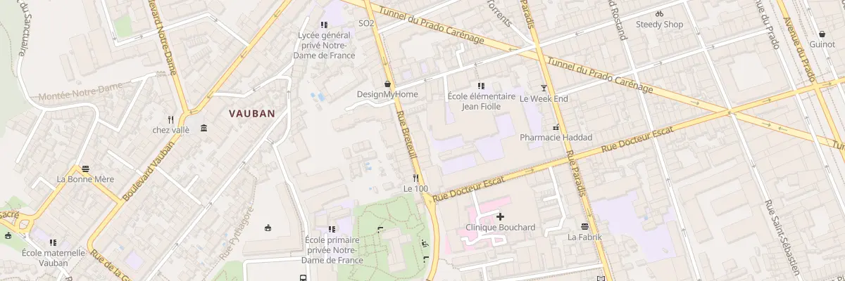 Plan du 181 Rue breteuil à Marseille 6e Arrondissement