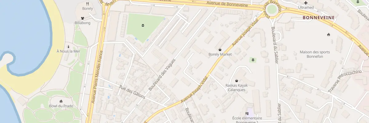 Plan du 36 Av Joseph Vidal à Marseille 8e Arrondissement