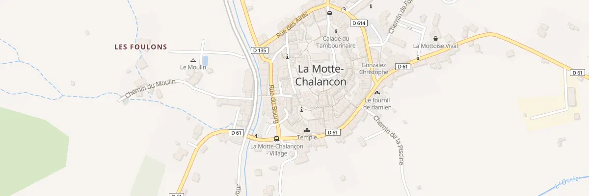 Plan du 5518 Le Village à La Motte-Chalancon