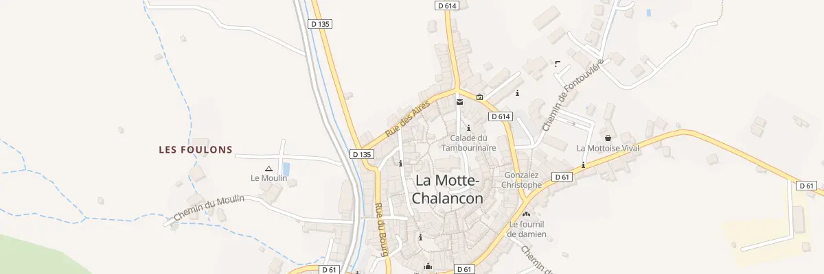 Plan du 5454 Le Village à La Motte-Chalancon