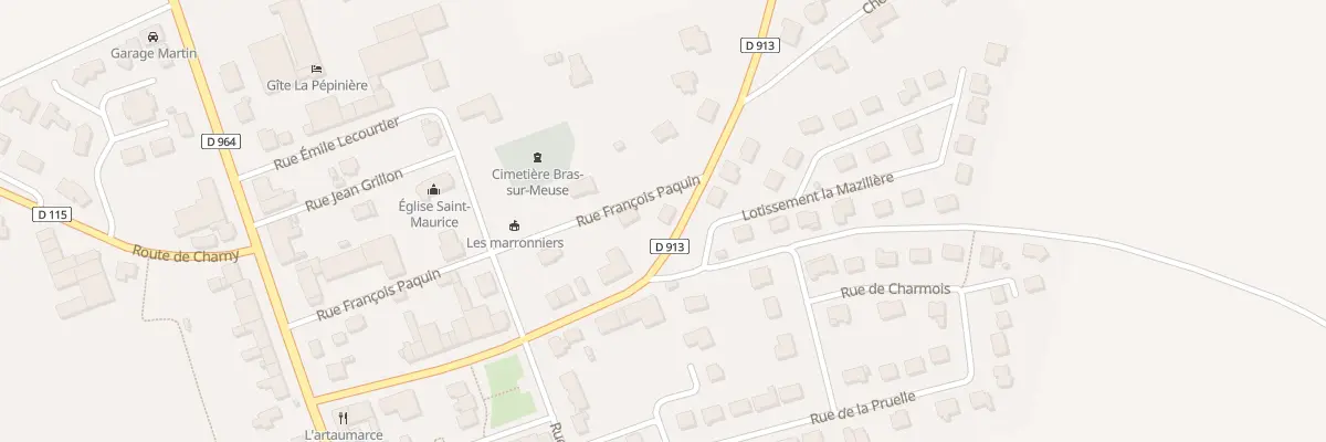Plan du 17 Av de Douaumont à Bras-sur-Meuse