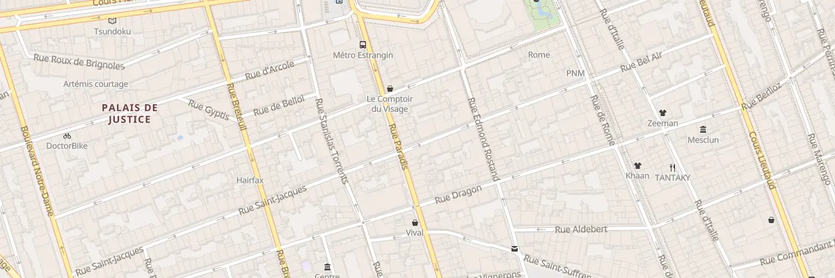 Plan du 38 Rue saint jacques à Marseille 6e Arrondissement