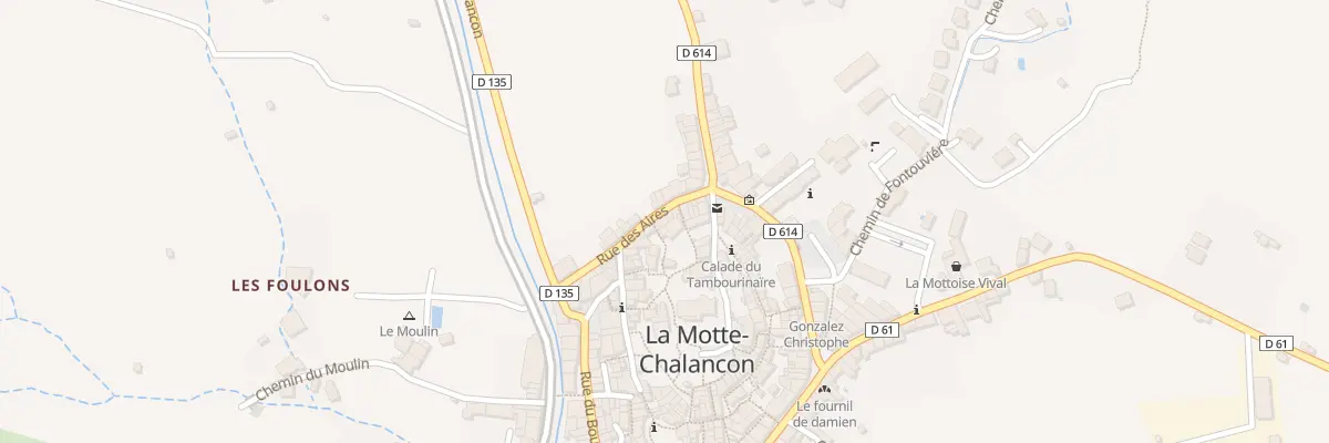 Plan du 5212 Le Village à La Motte-Chalancon