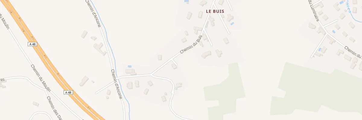 Plan du 372 Che du Buis à Saint-Victor-de-Cessieu