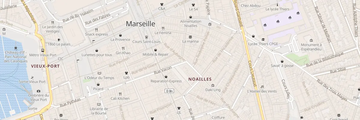 Plan du 14A Rue d’aubagne à Marseille 1er Arrondissement