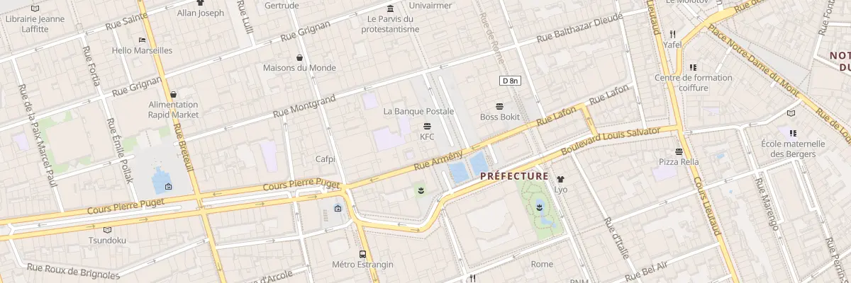 Plan du 12 Pl Felix Baret à Marseille 6e Arrondissement