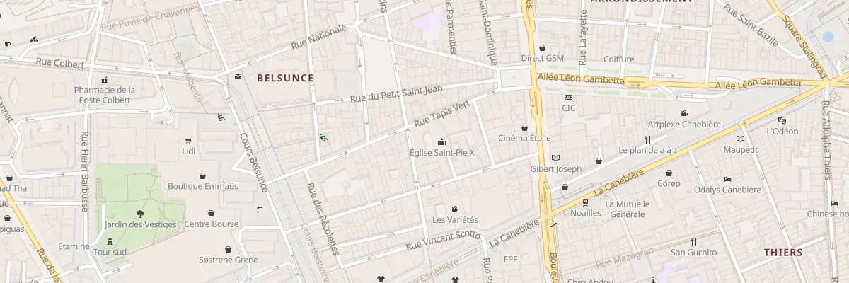 Plan du 42 Rue tapis vert à Marseille 1er Arrondissement