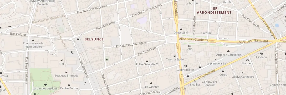 Plan du 41 Rue tapis vert à Marseille 1er Arrondissement