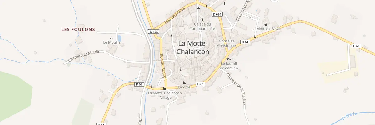 Plan du 5218 Le Village à La Motte-Chalancon