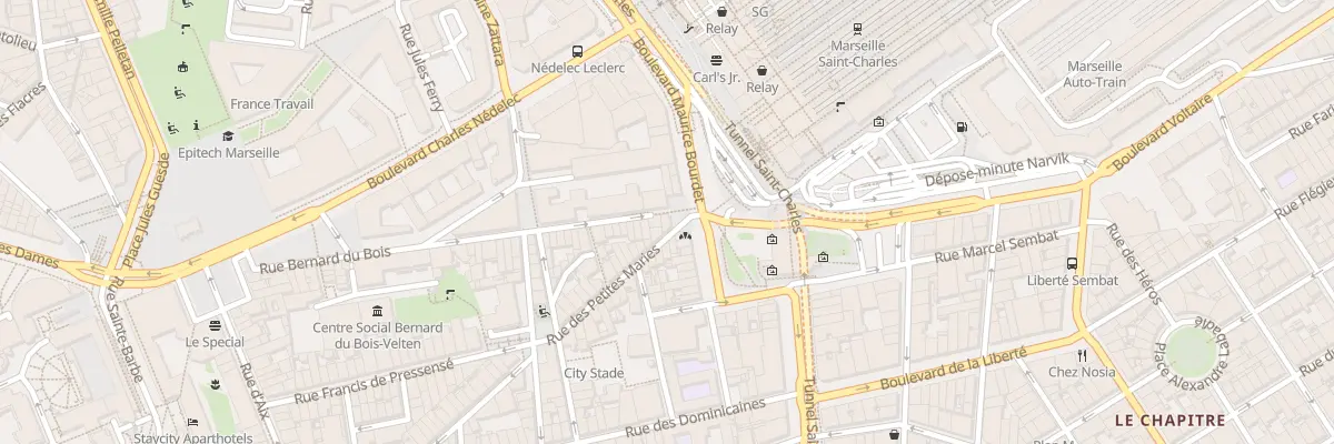 Plan du 86 Rue bernard du bois à Marseille 1er Arrondissement