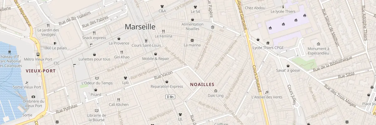Plan du 17 Rue d’aubagne à Marseille 1er Arrondissement