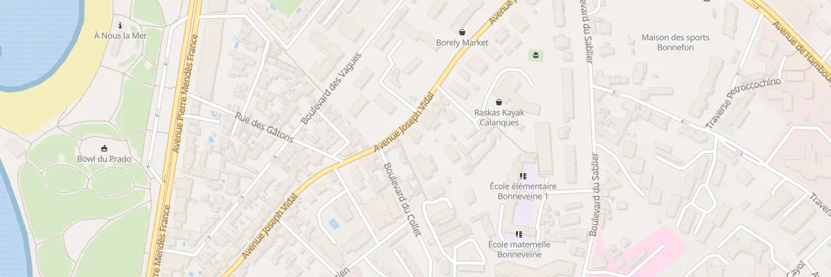 Plan du 65 Av Joseph Vidal à Marseille 8e Arrondissement