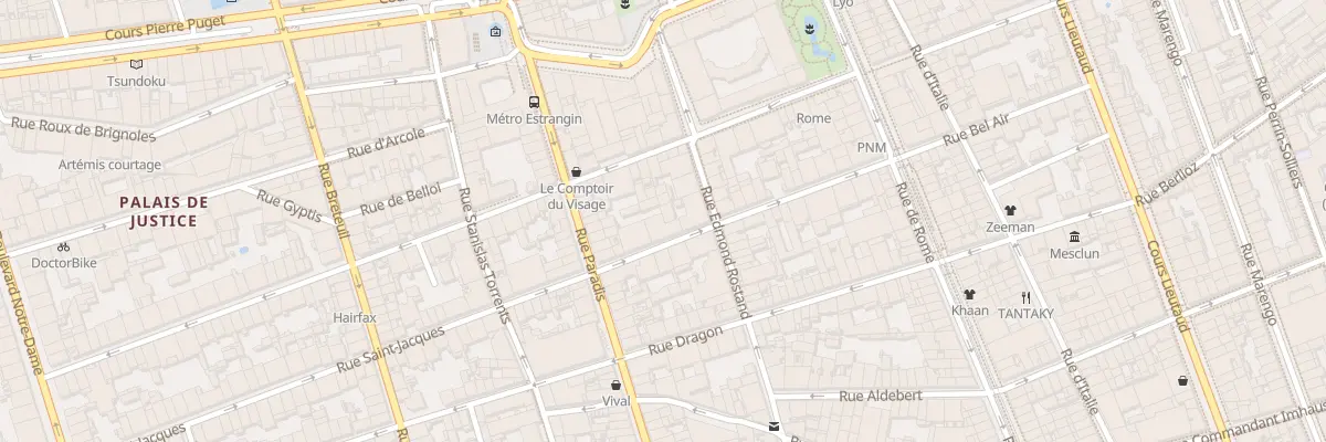 Plan du 34 Rue saint jacques à Marseille 6e Arrondissement